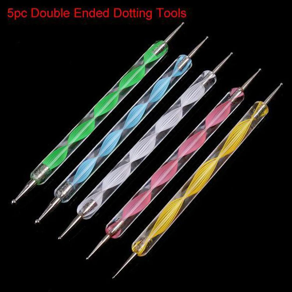 20 шт. Профессиональный лак для рисования ногтей Кисть макияжа Набор инструментов