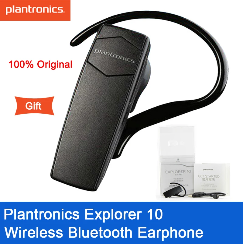 Plantronics EXPLORER 10 беспроводная гарнитура с Bluetooth наушники с ушным вкладышем мульти-прямая связь для Xiaomi SamSung