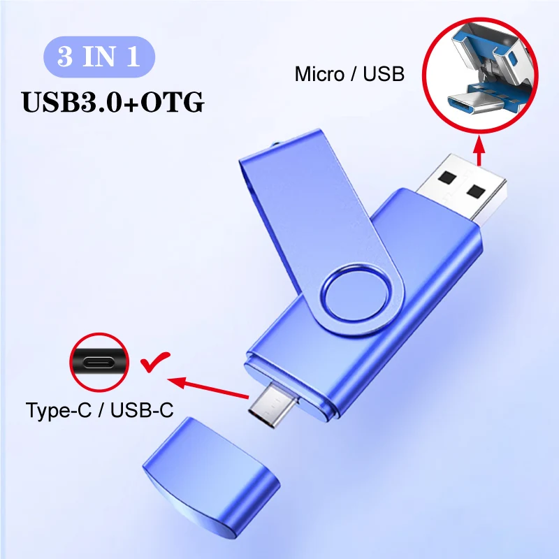 3 в 1otg usb флэш-память 16 Гб оперативной памяти 32 встроенной 64 ГБ Usb флэш-накопитель