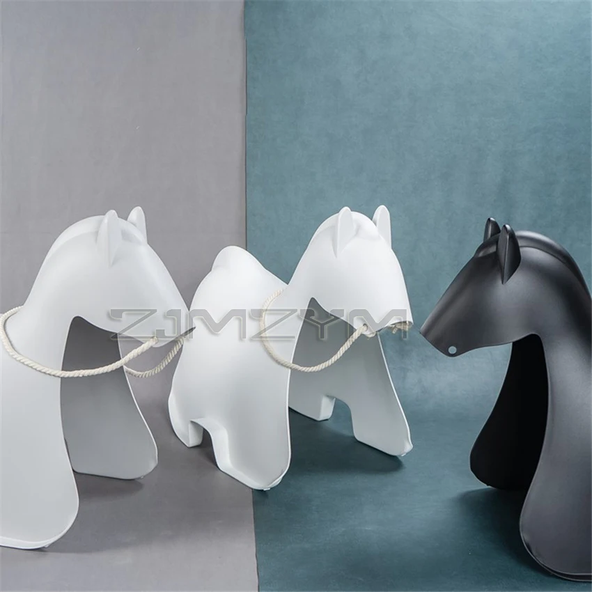 

Pony chair children's chair children's room toy stool baby shooting props thickened plastic animal chair