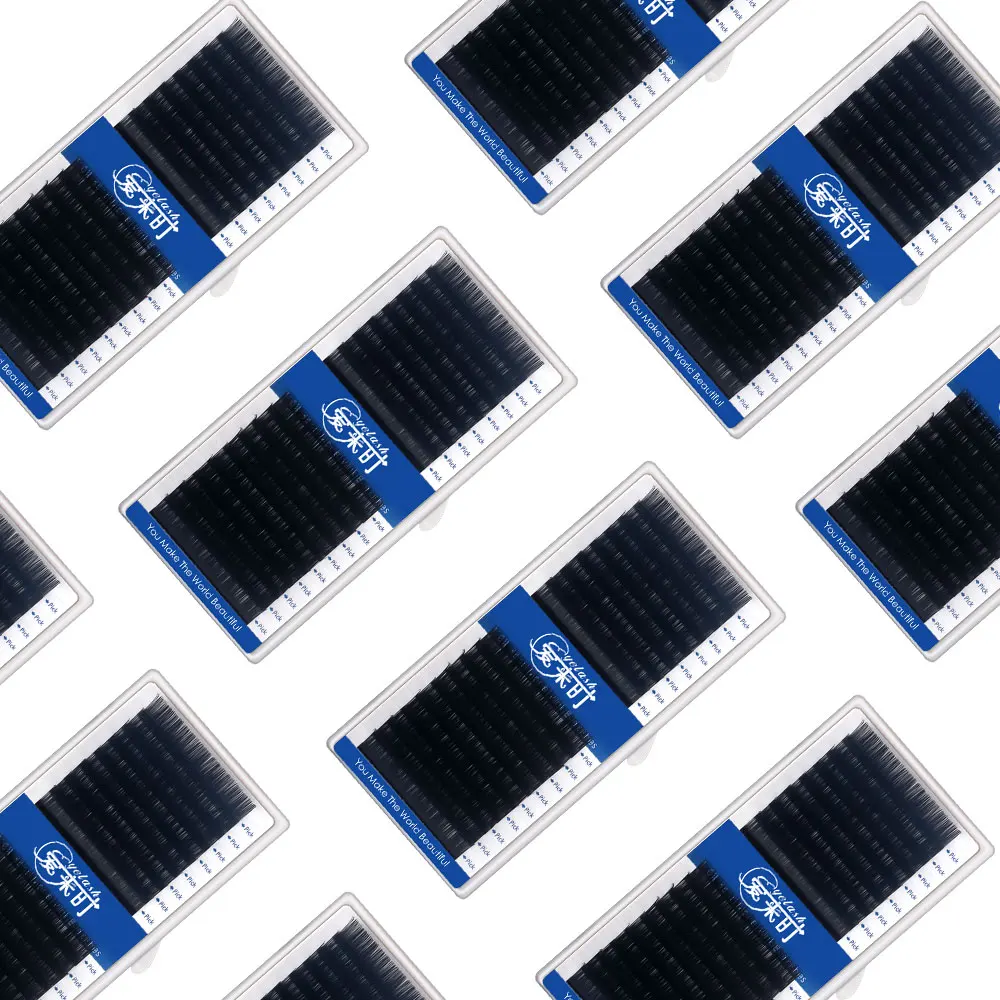 

NEWCOME 16 Rows Individual Eyelash Extension All Size 7-16mm Mix Eye Lashes Faux Mink Lashes False Eyelash Cilios Makeup Tool
