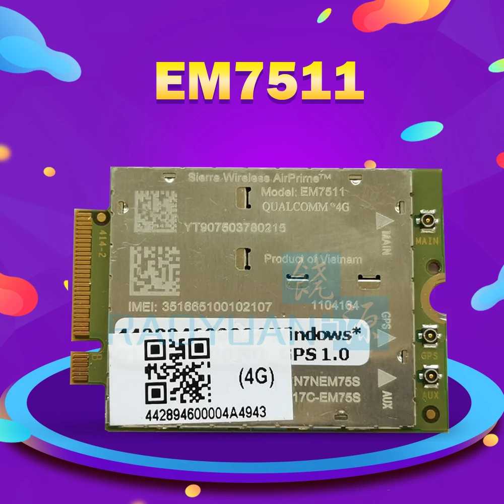 

EM7511 M.2 LTE 4G CARD 4G Module FDD LTE TDD LTE Cat12 for laptop