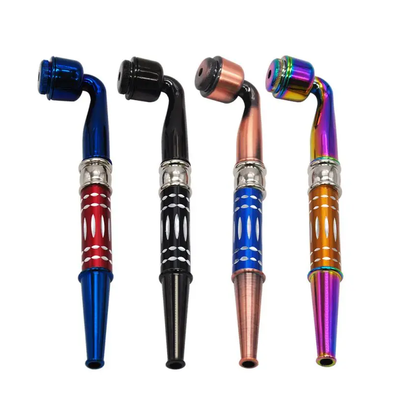 

Metal Smoking Pipe Tobacco Pipe Cool Skull Head Style Cigarette Container Herb Grinder Mesh Filter