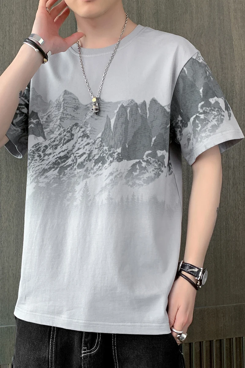 

Men's Short-sleeved T-shirt Trend 2021 Summer Loose Half-sleeved Couple Boys Pure Cotton Ins Tide Brand Compassionate Clothes