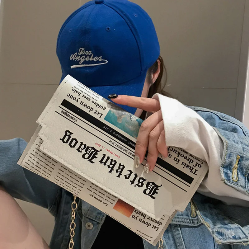 Женская сумка-конверт новинка 2021 индивидуальный струйный клатч для газет