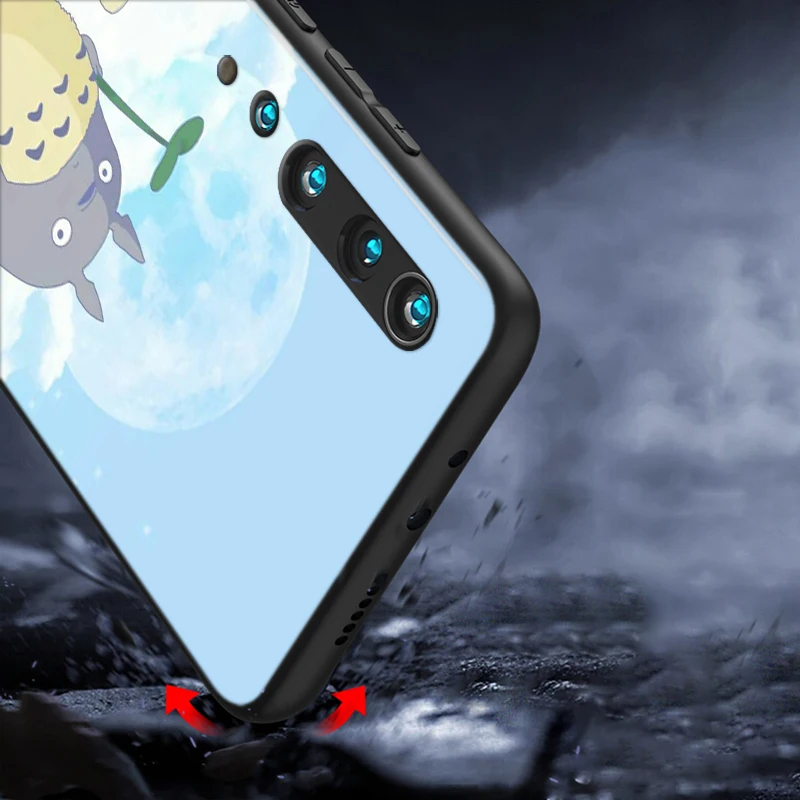 

Silicone Cover cartoon Studio Ghibli totoro for Xiaomi Mi 10 9T CC9 Pro Note 10 9 8 6 A3 A2 A1 Lite Play Mix 3 Black Phone Case
