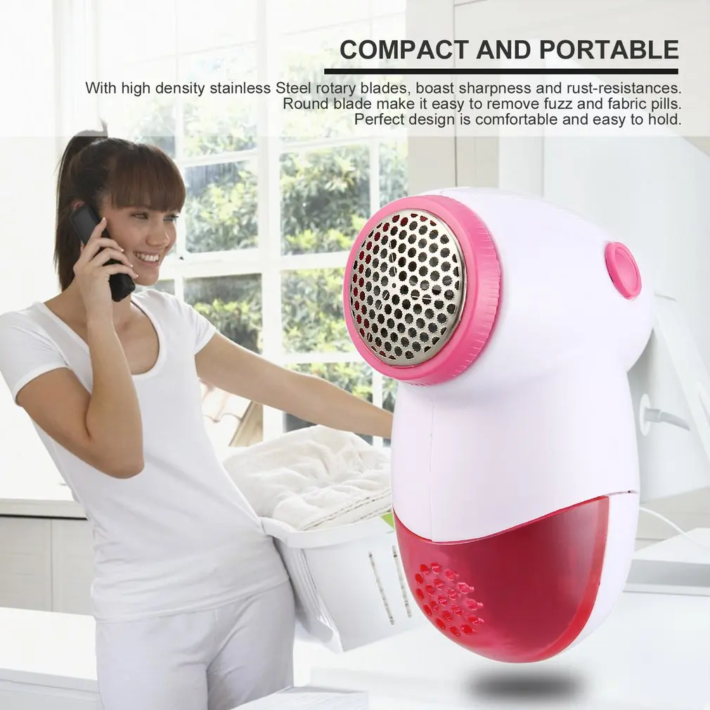 

Mini Electric Sweater Lint Remover Portable Clothes Sweater Hair Ball Trimmer Fabrics Fuzz Shaver Random Color