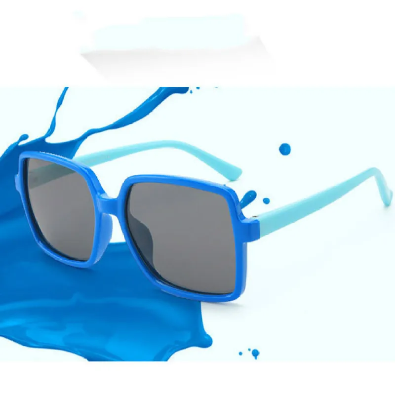

2021 New Children's Silicone Polarized Sunglasses Outdoor Shading Anti-UV Goggles