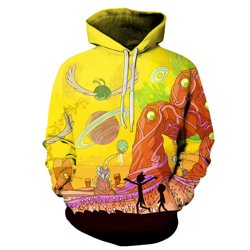 

The new 2021 creative fashion graffiti series of 3 d digital printing hooded fleece pullovers
