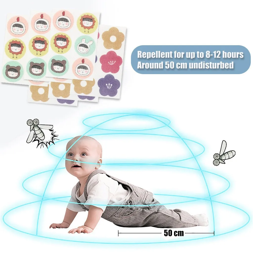 Водонепроницаемые Стикеры 100% натуральное чистое эфирное масло держит насекомых