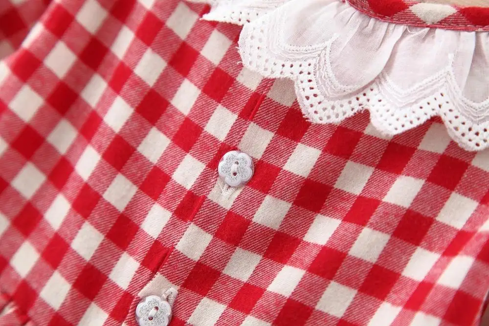 Детское хлопковое платье принцессы с длинным рукавом и бантом|Платья| |