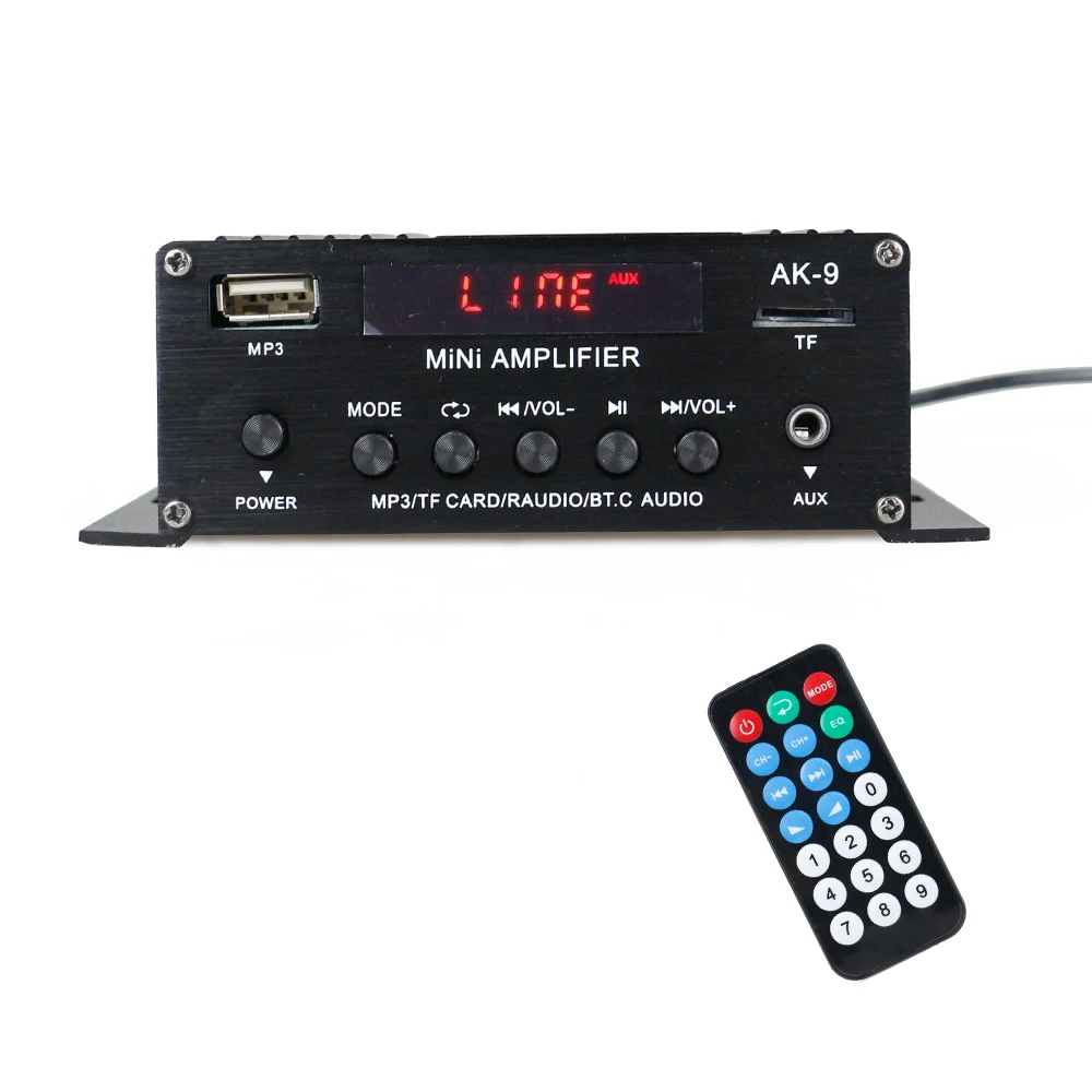 AK9 усилитель мощности Bluetooth ЖК-дисплей домашний цифровой аудио плеер Amp динамик с