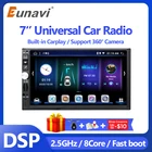 Eunavi Универсальный 2Din Android10 автомобильный Радио мультимедийный плеер для автомобиля 7 