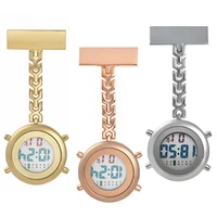 new portable brooch nurses digital nurse watch gift multi function fob nursing watch with safety clip electronics doctor clock