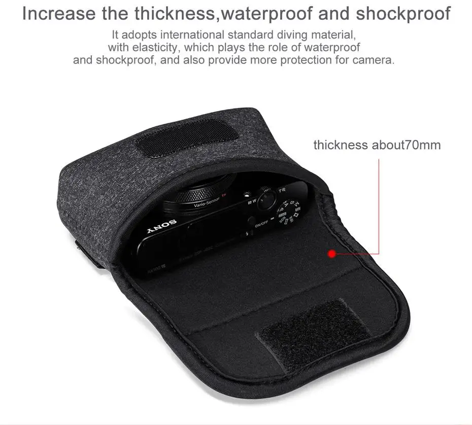 R014 сумка для камеры защитный чехол переноски хранения Sony RX100 VII Canon G7X Mark III Point & Shoot
