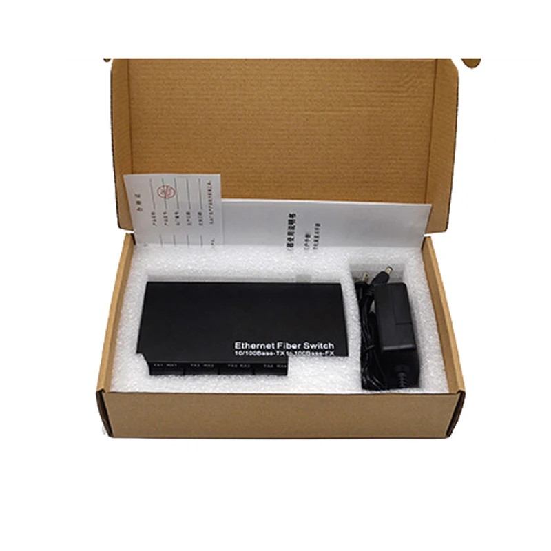Бесплатная доставка 4 SC волоконный порт 2 RJ45 Ethernet 100M волоконно-оптический медиа