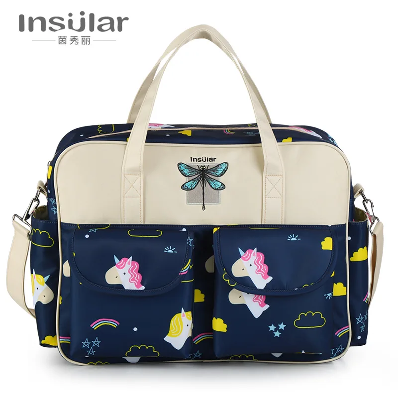 Детская сумка водонепроницаемая нейлоновая для мамы с принтом Наклонная Сумка