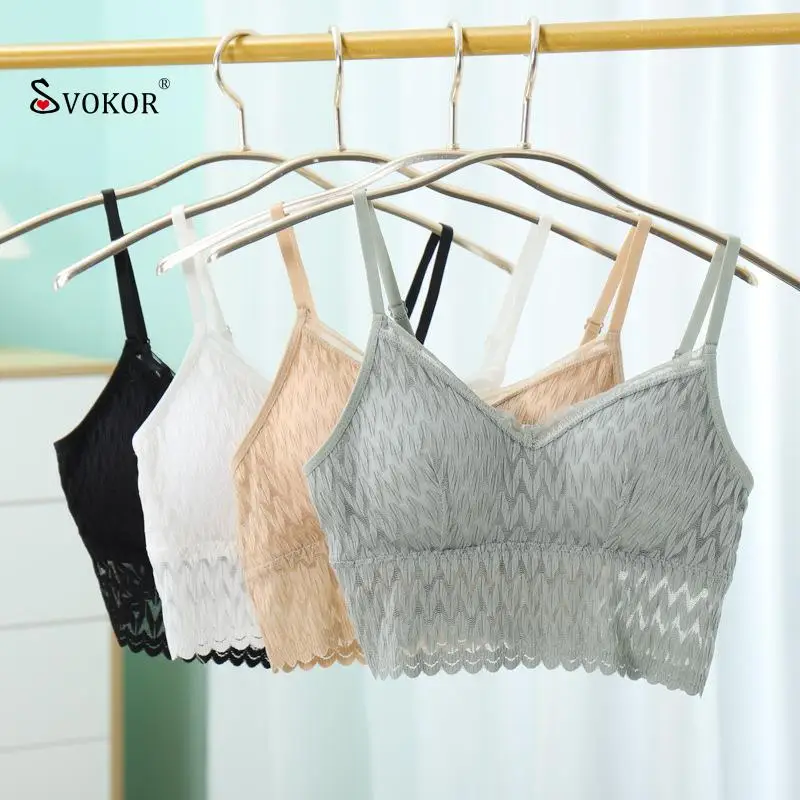 

Женский бесшовный кружевной бюстгальтер без косточек с открытой спиной