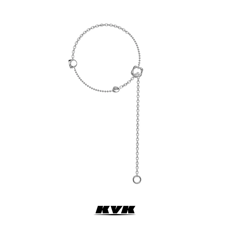 Barato KVK-collar De Cadena Para Clavícula Para Mujer, Nuevo De Tendencia Ins Viento Frío Ligero, Joyería De Lujo, Collar Sencillo De Joyería De Personalidad Para Mujer 2021