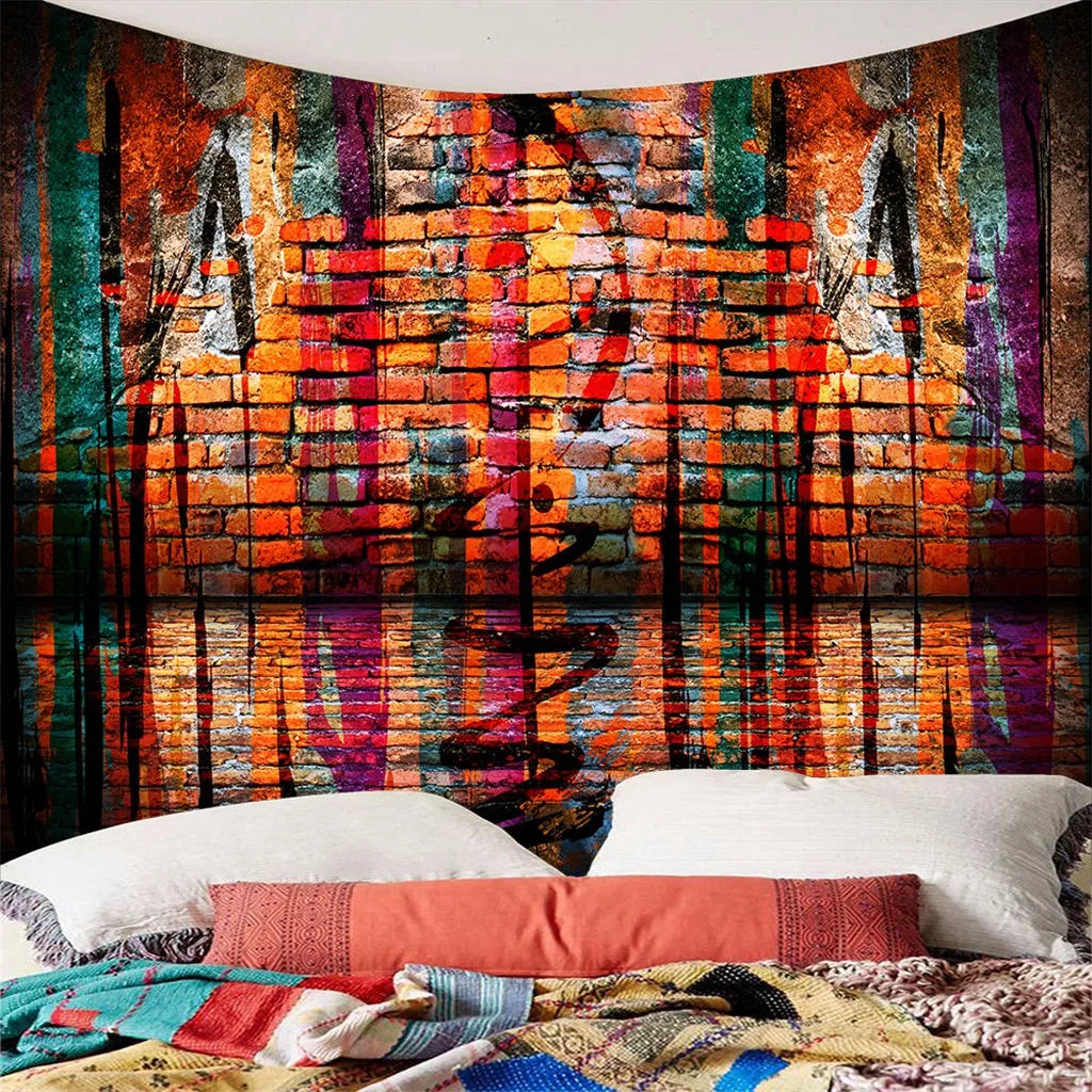 Винтажная карта мира настенные гобелены подвесной хиппи гобелен покрывало