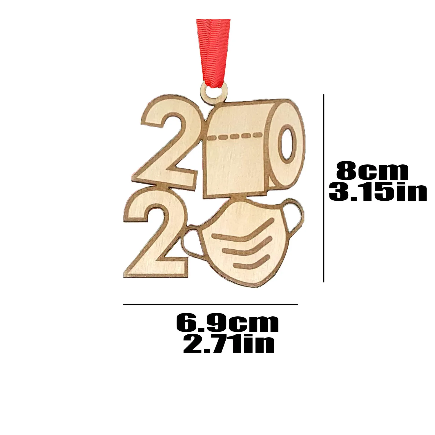 1 шт. Navidad Decoración Navideña деревянные украшения в форме висячие для Рождественского