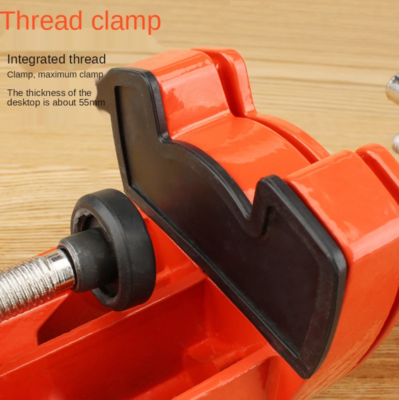 

Mini Aluminum 360 Degree Rotating Bench Vise Adjustable 70mm Jaw Width Table Vise Multifunctional Workbench Woodwork Clamp Vise
