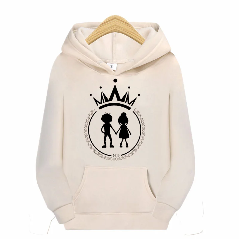 

Girls hoodie sweatshirts Ladies hoodie sweatshirts Fall/Winter 2021 casual looser pullovers holding hands print custom