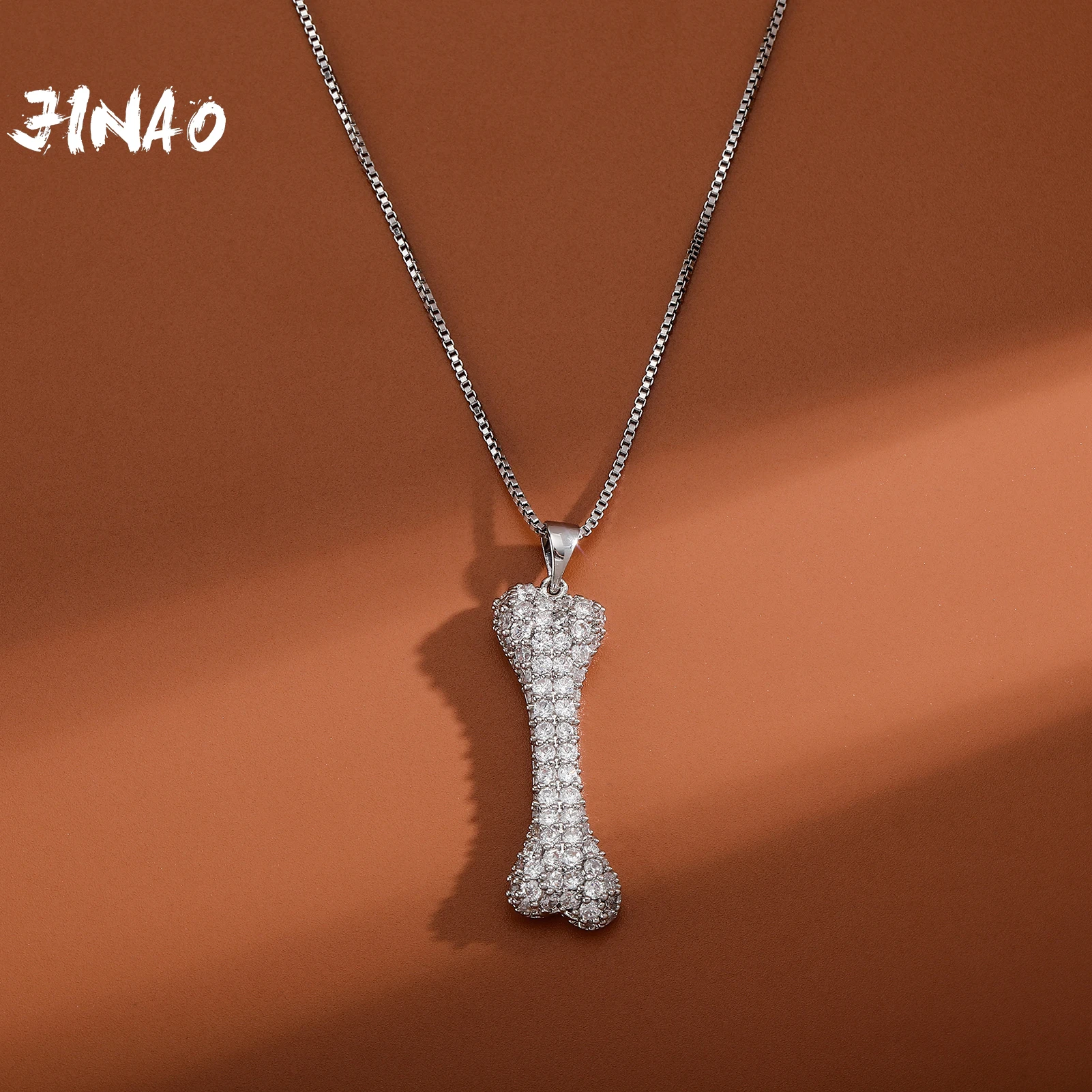 

Кулон и ожерелье JINAO с кубическим цирконием ААА +, цепочка 4 мм для тенниса, Подарочная бижутерия, 2021