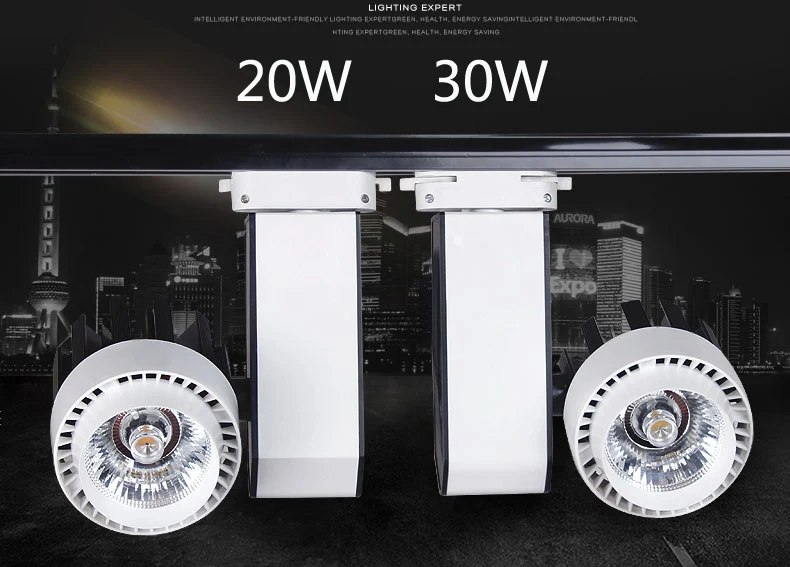 COB LED track light 20W 30W spot rail 110V 220V spotlight | Лампы и освещение
