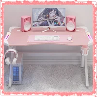 armor pink k shaped game table 100x60x75cm computer desktop table girl home cute table and chair set z leg 2021 hot sale chair
