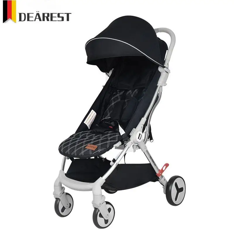 

Dearest Furture 2021 Light Portable Folding Two-Way Baby Stroller Can Sit Or Lie Four-Wheel Shock Absorption Baby Car Baby Car C