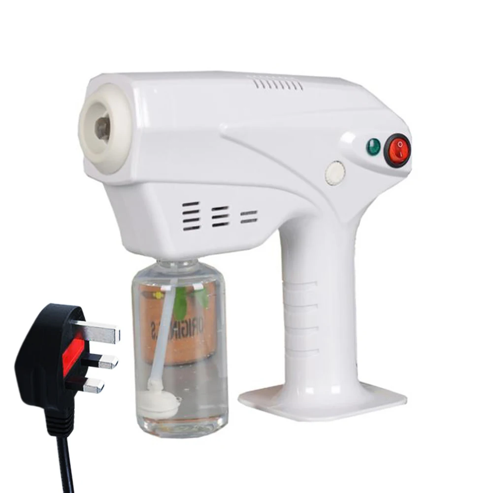 

1200W Disinfection Blue Light Nano Steam Gun Hair Spray Machine Ultra Fine Aerosol Water Mist Trigger Sprayer 110V 20V Sprayers