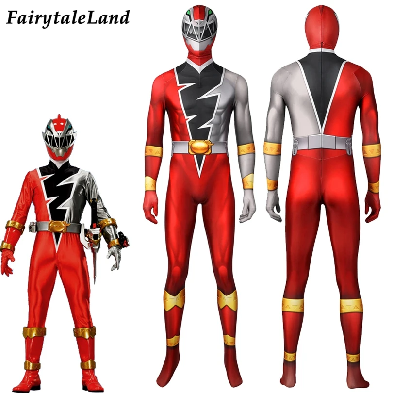 Костюм KISHIRYU SENTAI Ryusoul Red Ranger для косплея костюм на Хэллоуин динозавра рейнджера