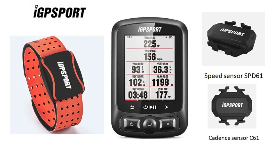 HR60 с I gps портом IGS 618 Велокомпьютер gps Bluetooth ANT - Цвет: 9