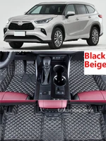 for toyota highlander kluger xu70 2022 2021 2020 car dust proof foot mat floor wire mats rugs auto rug covers pads interior mats