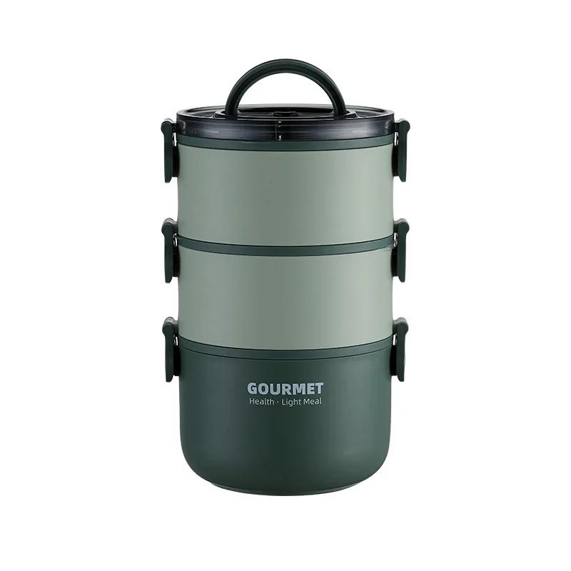 

1-3 layer stainless steel lunch box, anti food container, storage box, portable thermal insulation student multi-layer lunch box
