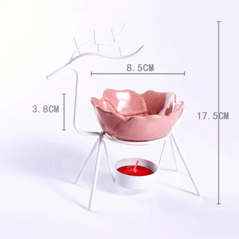 Подсвечник с оленем из нержавеющей стали ароматическая лампа для эфирных масел