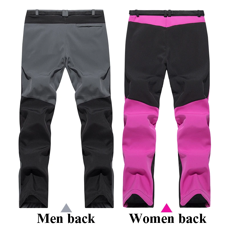 Зимние теплые походные брюки уличные мужские и женские дышащие