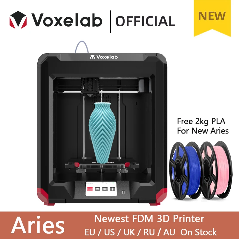 3D-принтер Voxelab Aries FDM высокоточный двойной рельсовый экструдер с вертикальной
