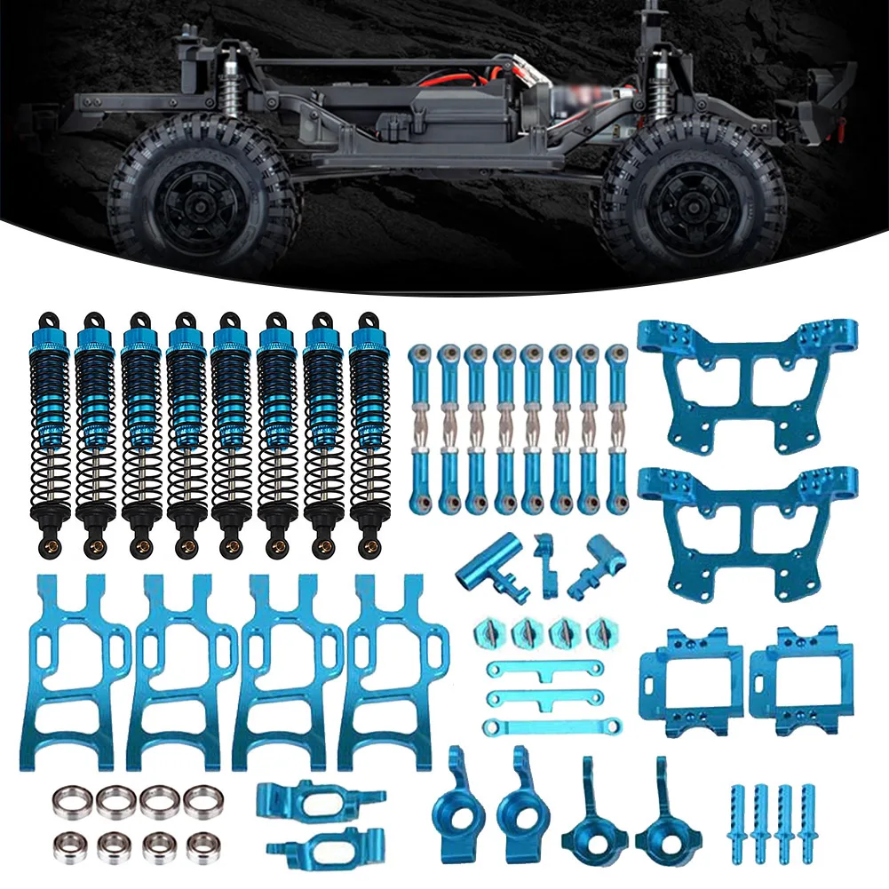 

DIY RC Car Upgrade Kit Easy Install Aluminium Alloy Steering Cup Toy Rear Axle 1:10 Electric Monster Truck For HSP 94108 94111