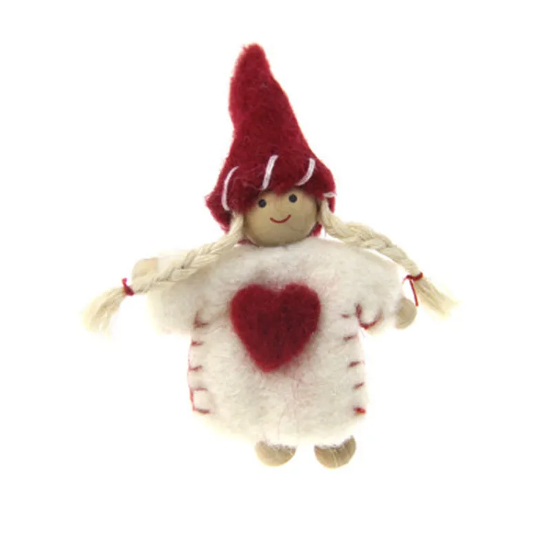 1 шт. маленький ручной Санта Клаус мужской и женский шерстяной войлочный подарок