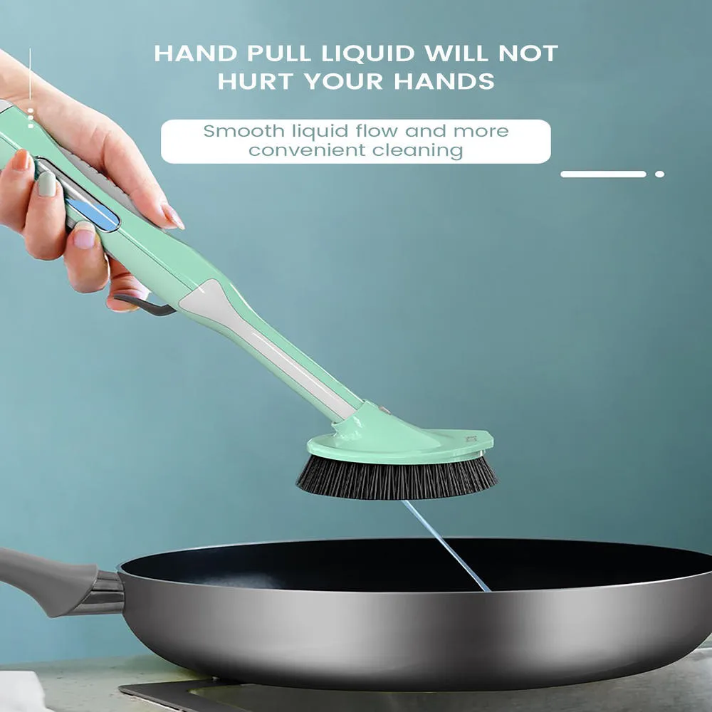 

Soap Dispenser Dish Scrub Brush Household kitchen long handle cleaning brush for Wash dishes, brush pots, remove grease and dirt