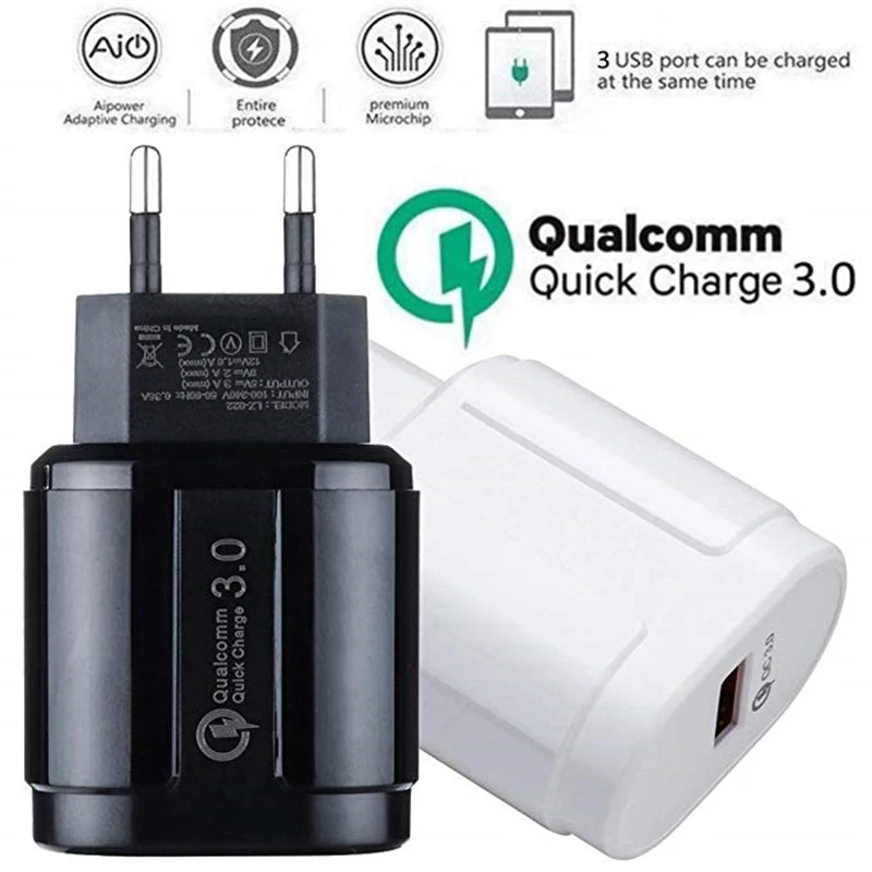 Быстрое зарядное устройство USB 3 0 для быстрой зарядки Qualcomm QC3.0 стандартное с