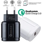 Быстрое зарядное устройство USB 3,0, устройство для быстрой зарядки Qualcomm QC3.0, стандартное зарядное устройство с европейской вилкой для iPhone, Samsung, Xiaomi, зарядное устройство QC 3,0