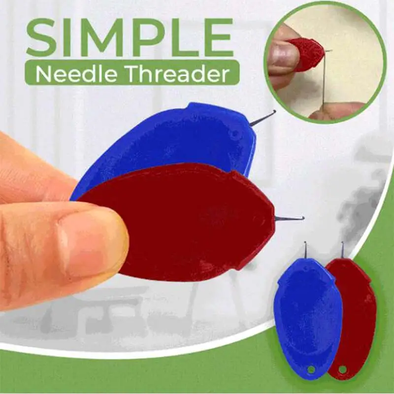 

50pcs Simple Threader Iron Wire Simple Threader Old Man DIY Handwork Sewing Tools Needle Wear Line Sheet Tools