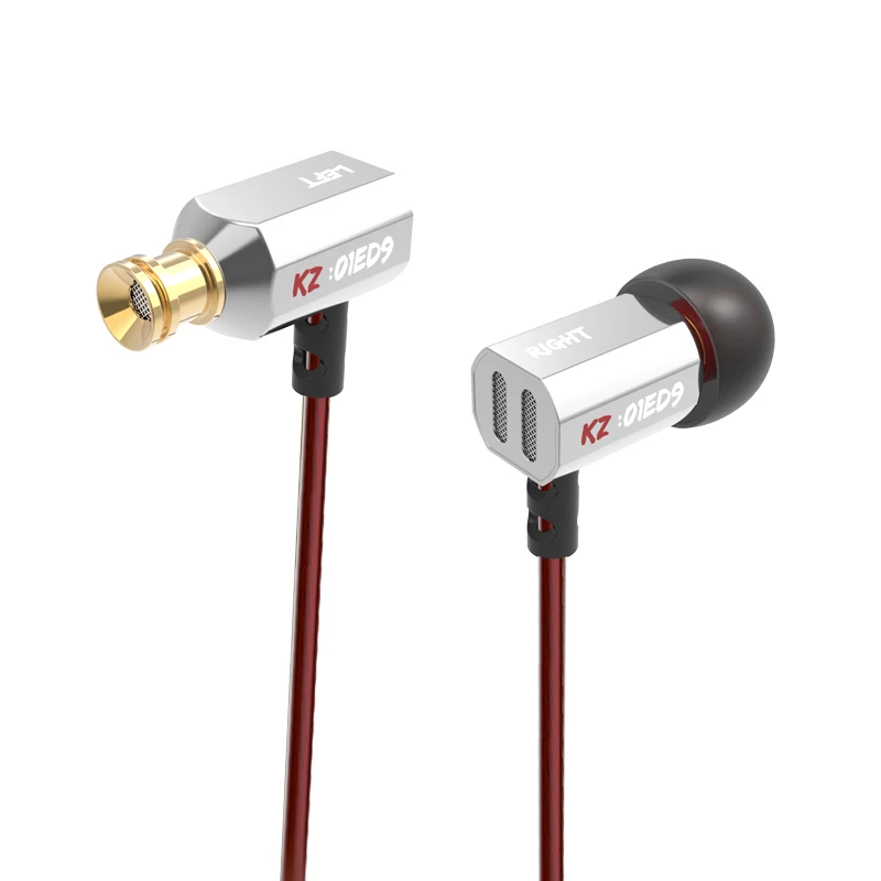 Плотным верхним ворсом KZ ED9 3 5 мм в ухо наушники тяжелый бас HIFI DJ стерео наушник