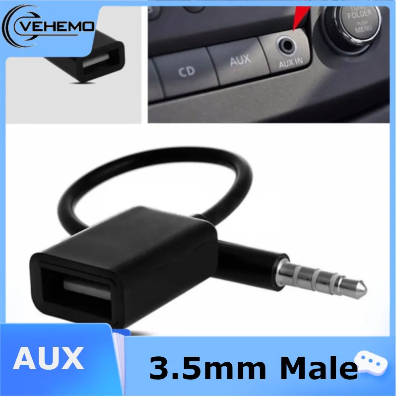 Автомобильный AUX аудио разъем авто USB 2 0 адаптер Шнур автомобильный 3 5 мм Мужской