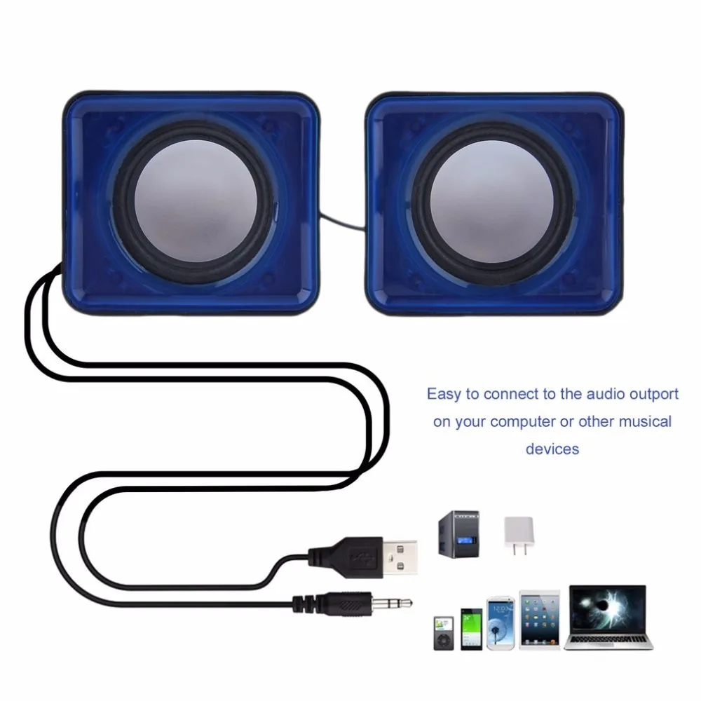 Портативный USB 2 0 мультимедийный настольный компьютер ноутбук мини динамик набор