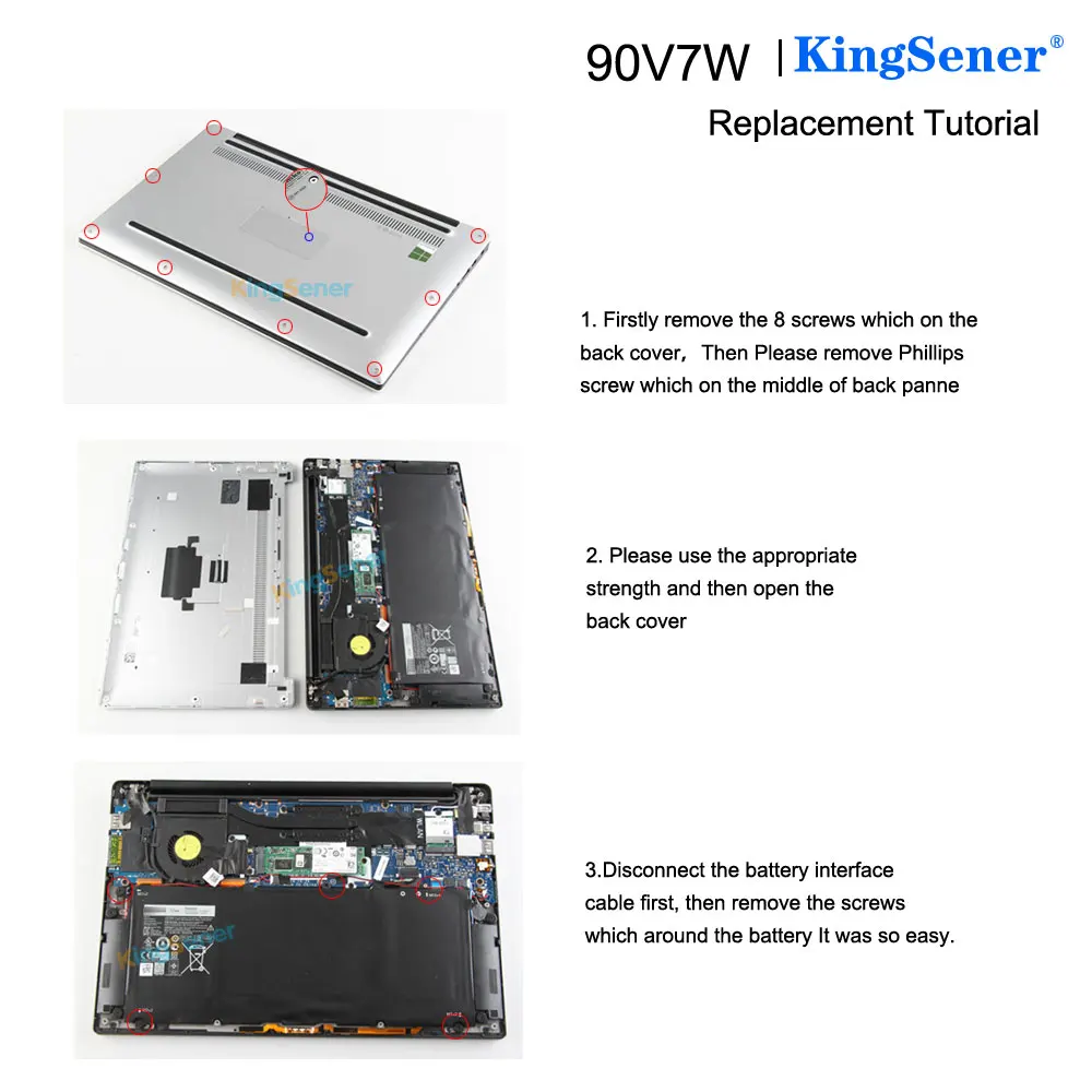 KingSener 90V7W JHXPY JD25G 090V7W ноутбук Батарея для Dell XPS 13 9343 XPS13 9350 13D-9343 P54G 0N7T6 5K9CP RWT1R 0 дзпв 56WH