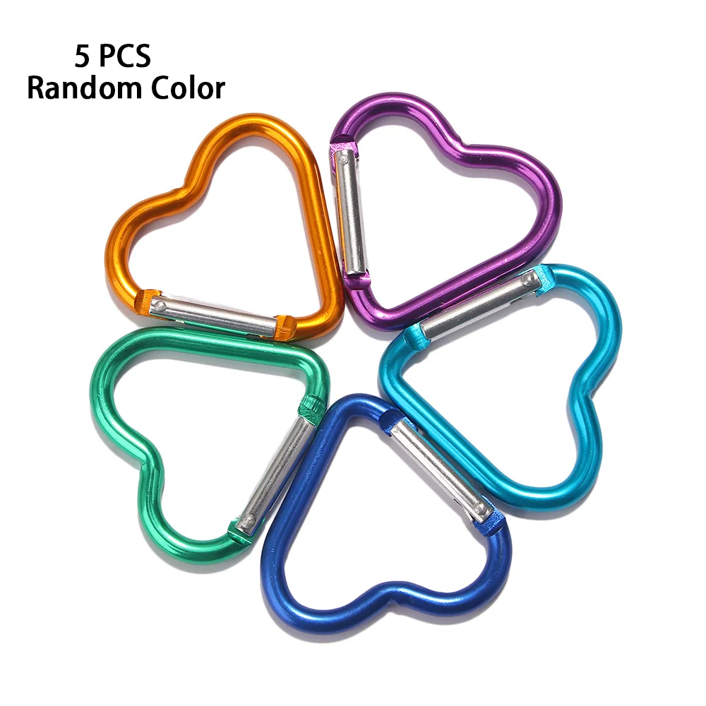 5 шт. алюминиевый карабин в форме сердца | Спорт и развлечения